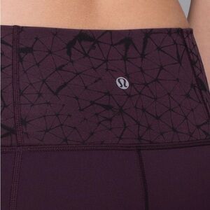 Lululemon Groove Pant II *Full-On Luon (Roll Down) black cherry size 6